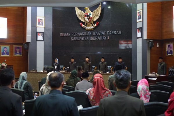 Suasana di ruang utama DPRD Indramayu. DPRD Indramayu memiliki alokasi 50 kursi dan akan kembali diperebutkan pada 14 Februari 2024.(FOTO UTOYO PRIE ACHDI)