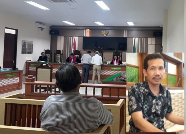 PG Rajawali menang lawan gugatan wanprestasi ribuan petani, dalam sidang di PN Indramayu, Kamis 28 Maret 2024. Insert : Dr Khalimi SH MH CTA, kuasa hukum PT PG Rajawali II