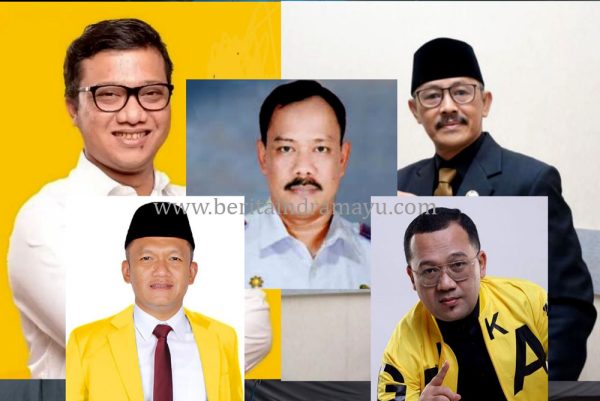 KANDIDAT. Lima orang yang diberikan penugasan DPP Partai Golkar untuk Pilkada Indramayu 2024. Siapa yang akan mendapatkan rekomendasi dari DPP? (FOTO UTOYO PRIE ACHDI)