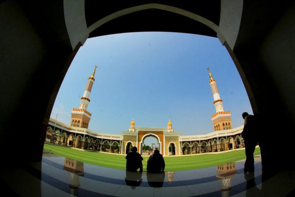 IKON, Masjid Islamic Center yang merupakan salah satu ikon Kabupaten Indramayu akan segera direhab. (UTOYO PRIE ACHDI)